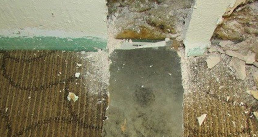 Mold Behind Drywall Found During Property Condition Assessment