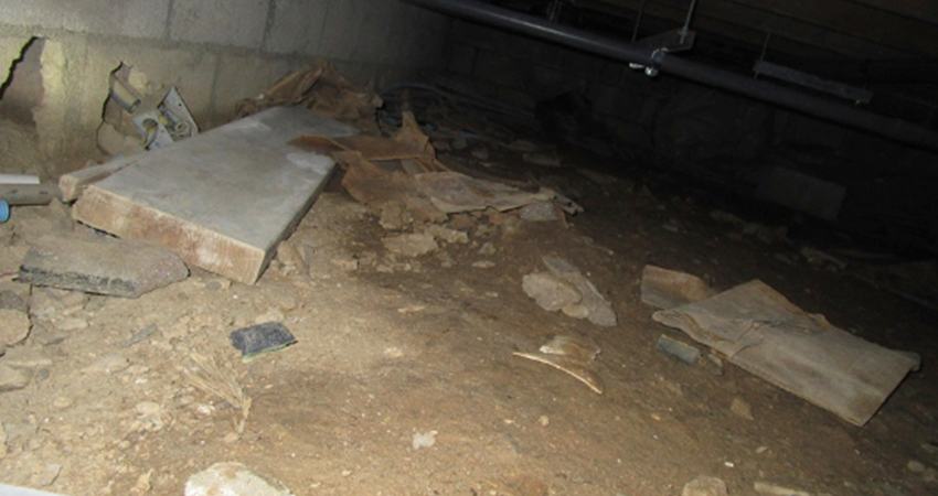 Crawl Space Bare Earth Surface